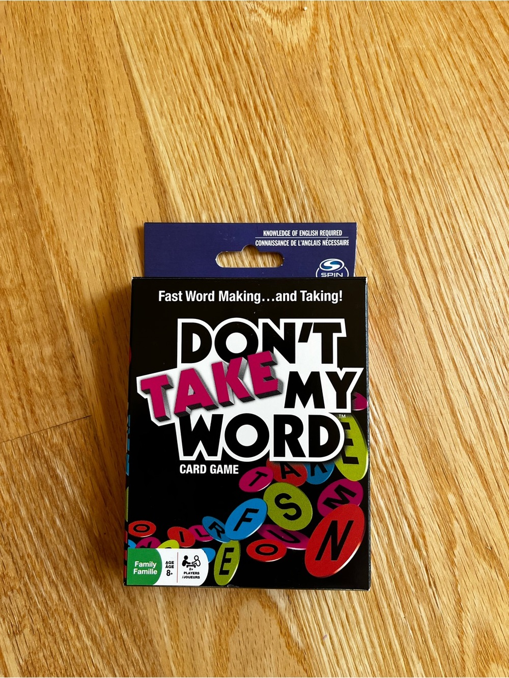 Don't Take My Word Card Game Family Night Fun Spin Master Games Fast Word Making